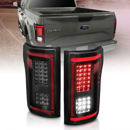 Anzo Usa 15-18 F150 LED TAILLIGHTS SMOKE W/ SEQUENTIAL PAIR 311294